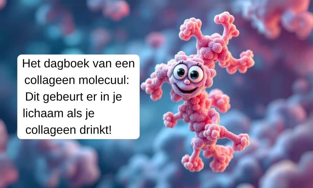 Dit gebeurt er in je lichaam als je collageen drinkt: het dagboek van een collageen molecuul!
